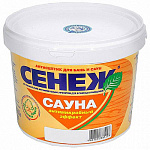 Средство защитное д/древесины "Сенеж Сауна", 0,9 кг.