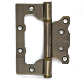 Петля накладная 100х75-В2-Steel-АВ АРЕСS бронза без врезки