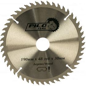 Диск пильный по дереву 190мм х48 зуб х 30/20, 30/16мм Pilorama