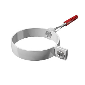 Хомут трубыТехноНИКОЛЬ ПВХ универсальный L=140мм , белый 