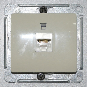 Механизм розетки 1-м СП Glossa комп. RJ45 беж. SchE GSL000281К