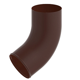 Колено сливное оцинк. @100 (RAL 8017) корич.