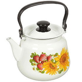 Чайник эмал. 3,5л. 43504-132/6 конич.. мет. ручка