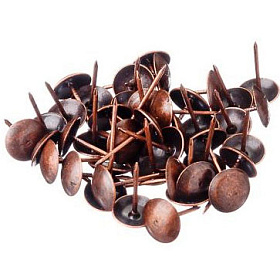 Гвозди  16х1,2 (50шт) мебельные медь