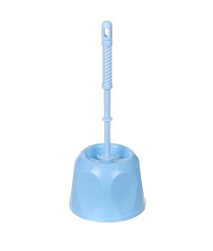 Ерш для туалета Мультипласт, Стандарт, напол, пластик, голуб, MPG961031/962304