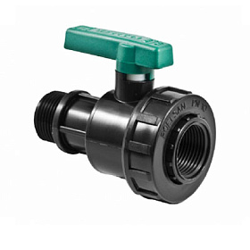 Кран шаровый ПЭ нар.-вн. 1"-3/4"