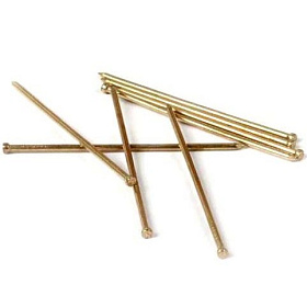 Гвозди  25х1,2 (80г) финишные латун.