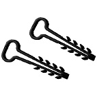 Хомут-дюбель 6-14мм.(100шт) черный для плоского кабеля