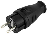 Вилка эл. прямая каучук 2Р+Е 16А 250В IР44 VKL electric