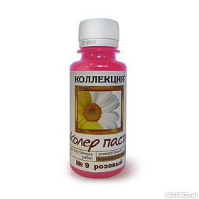 Паста колер. "Коллекция" №09 розовый 0,1 кг 