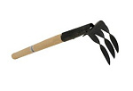 Грабли витые 3 зуб. с черенком