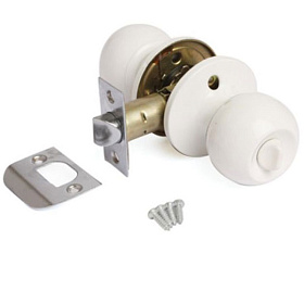 Ручка-защелка AVERS 6072-03-W (белая) с фиксатором