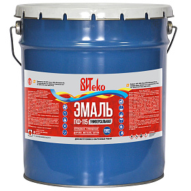 Эмаль белая матовая ПФ 115 ВИТЕКО 20 кг.//
