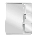 Шкаф с зеркалом "Волна 600" 716х600х154мм левая