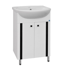 Тумба с мойкой "Флокс 55" 820х490х290мм под Уют 55 