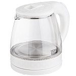 Чайник эл. Homestar HS-1053 (1,2л) стекло, пластик, белый  