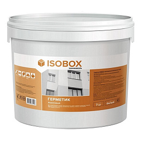Герметик акриловый ISOBOX для швов (белый), ведро 7кг      