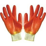 Перчатки с двойным латексным покрытием ЛЮКС (желт.-кр.)