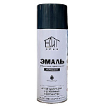 Эмаль аэрозольная  универсальная Матовый темно-серый 520мл