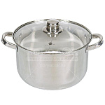 Кастрюля нерж. 6,0л. с крышкой Daniks SD-А17-24
