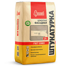 Штукатурка СТАРАТЕЛИ фасадная цементная МН, 25 кг