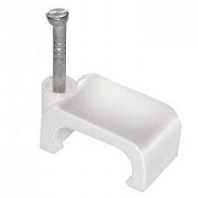 Скоба крепежная прям. 8мм с гвозд. ИЭК USK21-08-100 (100шт/уп)