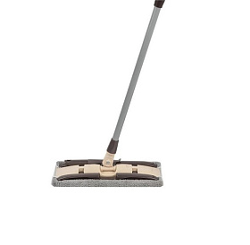 Швабра для пола с насадкой из микрофибры с зажимным механизмом