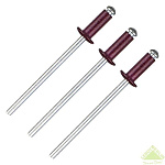 Заклепки алюм. 3,2х8 (100шт)RAL 3005 вишня