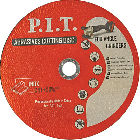 Диск отрезной по металлу P.I.T. 230x22,2x1,6 мм, 10 шт. в уп. (ACTW01-2301)