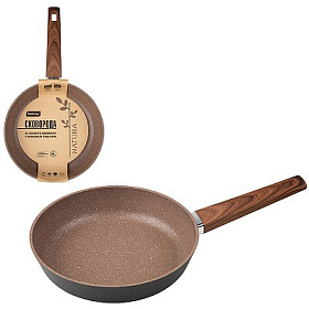 Сковорода из кованого алюминия с мраморным покрытием NATURA, 24 см