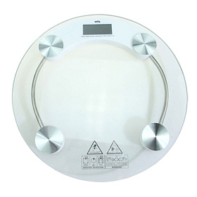 Весы напольные электронные LEBEN, макс.нагр. до 180кг, стекло, d33х0,8см