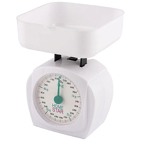 Весы кухонные механические HOMESTAR HS-3005М, макс вес 5 кг, цвет белый            