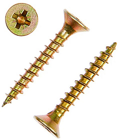 Саморез 5х50мм универсальный, желтый (300шт) 