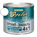 Грунт-эмаль  по ржавчине белая быстросохнущая ВИТ color/ВИТ колор  1,8 кг.