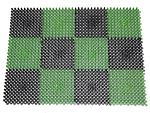 Коврик "Травка" 42х56 см черно-зеленый
