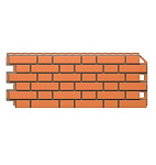 Панель фасадная ТН  ОПТИМА Клинкер (красно-коричневый) 1,0х0,42м    