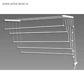 Сушилка д/белья "Лиана" 1,5 м. потолочная белая (5 линий)