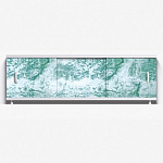 Экран д/ванны цветной пластик 1,7 м нежно-зел. мрамор 12