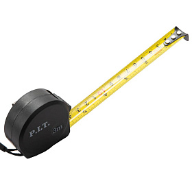 Рулетка с фиксатором P.I.T. CONTROL HTPM03-0316 (3м x 16мм х 0.03мм, 2 класс, мм/дюймы, ABS)