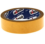 Скотч 25мм х 10м двустор.полипропилен Unibob белый