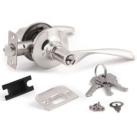 Ручка-защелка AVERS 8023-01-NIS (матовый никель ) с ключом