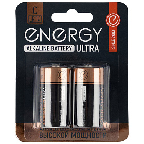 Батарейка алкалиновая Energy Ultra LR14/2B (С) 