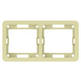 Рамка 2-м крем "CLASSIC" универсальная (2302Н)