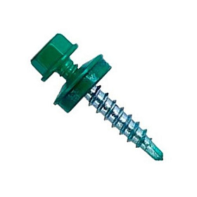 Саморез д/мет.черепицы 4,8х35 мм. (200 шт) зелен. RAL6005 