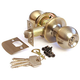 Ручка-защелка AVERS 6072-01-АB (бронза) с ключом