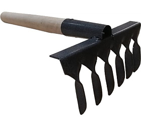 Грабли витые 6 зуб. с черенком ГВ-6