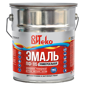 Эмаль бирюзовая ПФ 115 ВИТЕКО  5 кг.