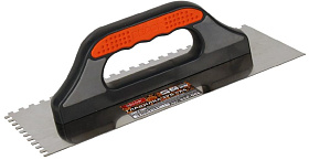 Гладилка DECOR 3К, 300х130мм, нерж., зуб 6х6мм, 0,7мм