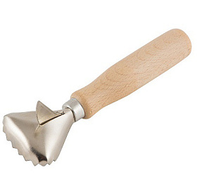 Рыбочистка с деревянной ручкой, с ножом,155 мм, бук