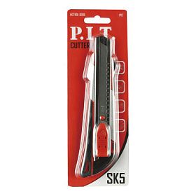 Нож строительный 18х100мм, 7 сегментов  P.I.T. HCTK01-0018